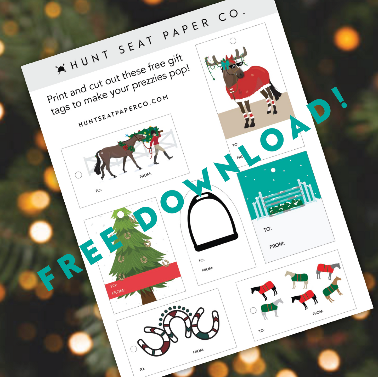 Free Printable Gift Tags ⚡ Holiday 2022