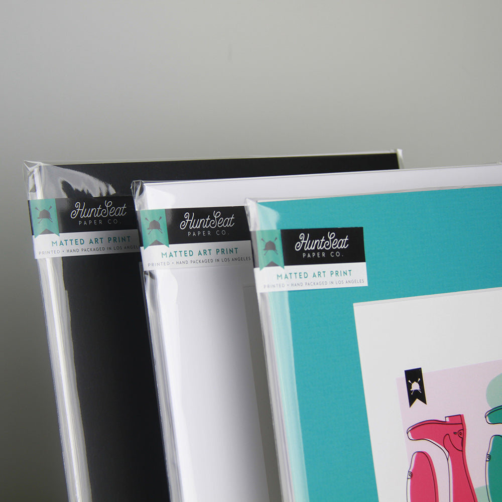 Snaffle Bits Holographic Matted Art Print