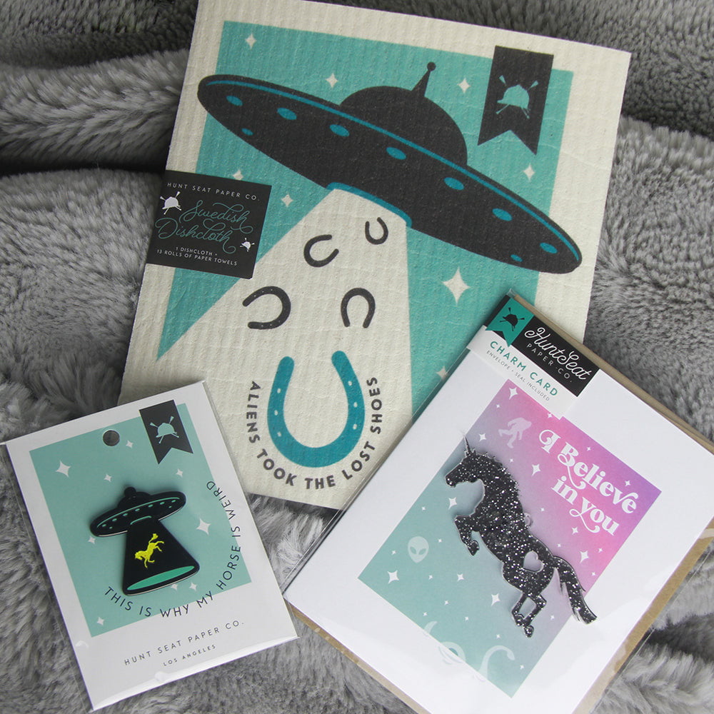 Abduction Swedish Dishcloth - Hunt Seat Paper Co.