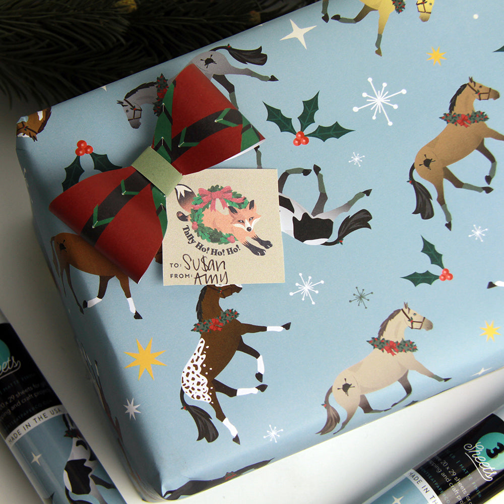 Christmas Horse Gift Wrap