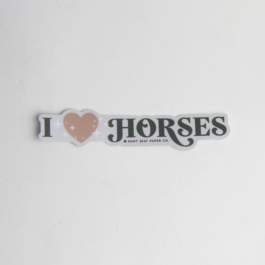 I Love Horses Sticker