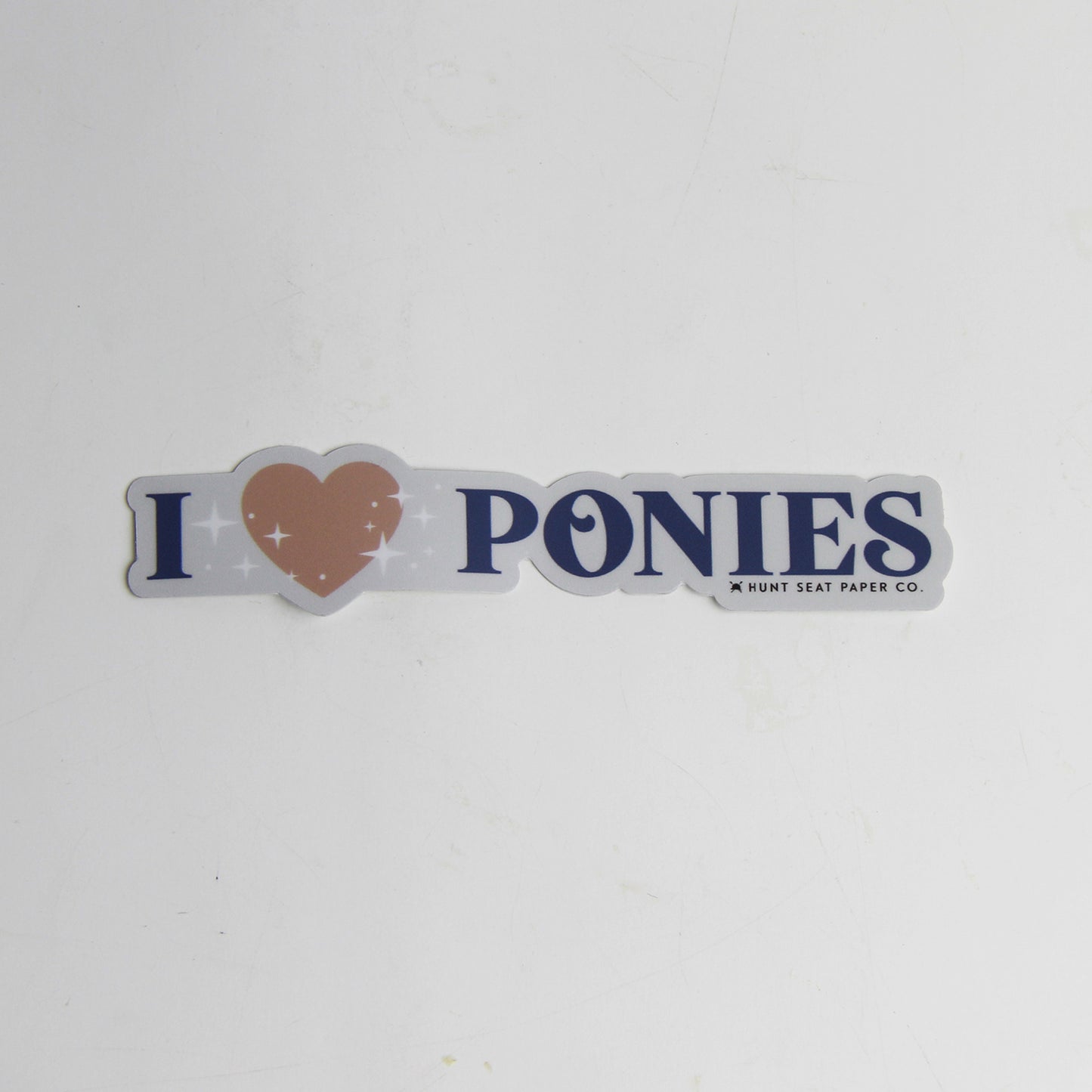I Love Ponies Sticker