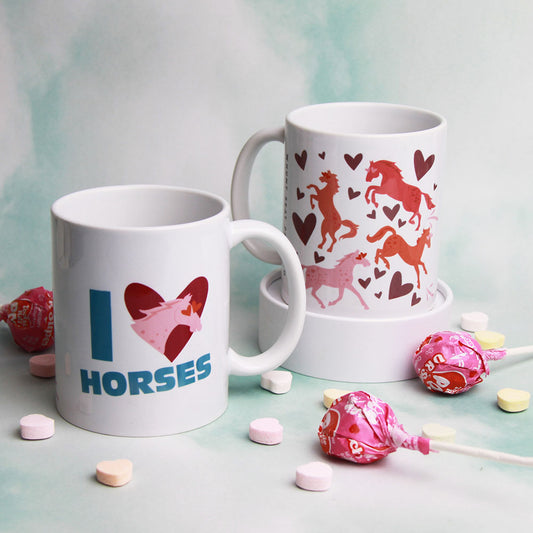 I Love Horses Coffee Mug