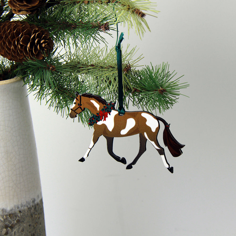 Pinto Pony Ornament