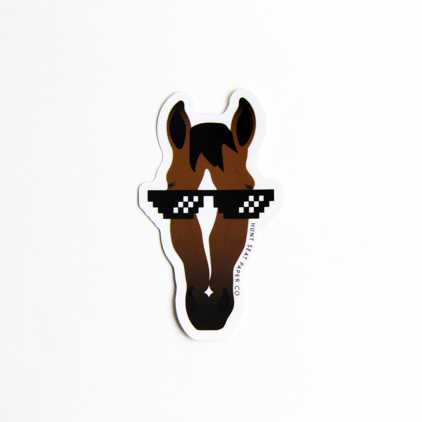 Thug life horse sticker for horse show awards and prizes for young rider equestrians, teens, adults and children.