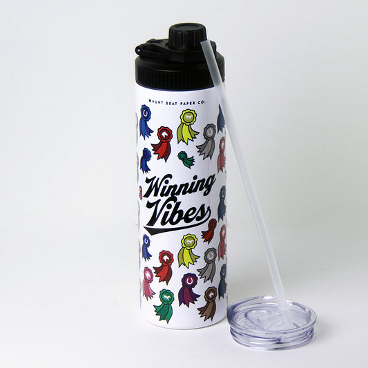 Winning Vibes Stainless Steel Water Bottle
