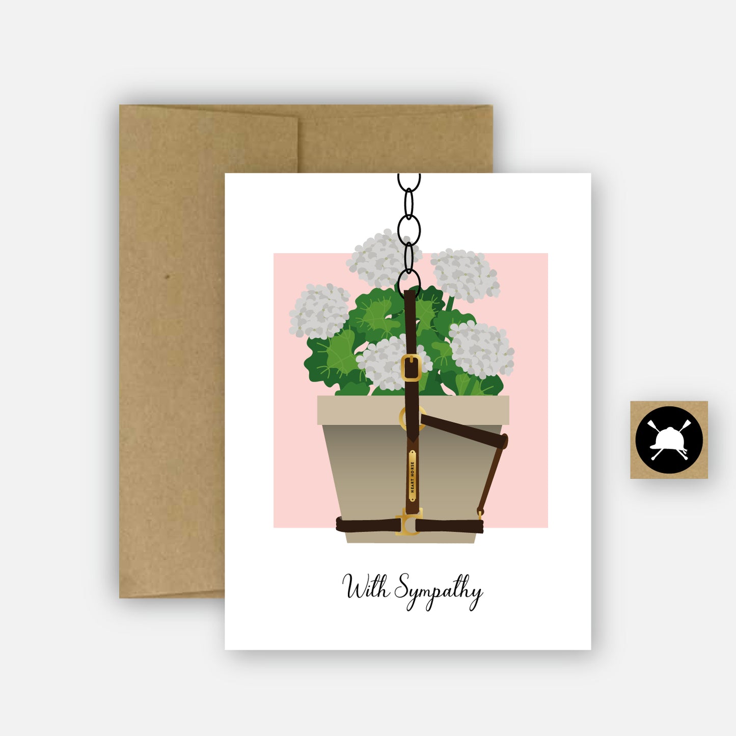 With Sympathy - Horse Grief Card