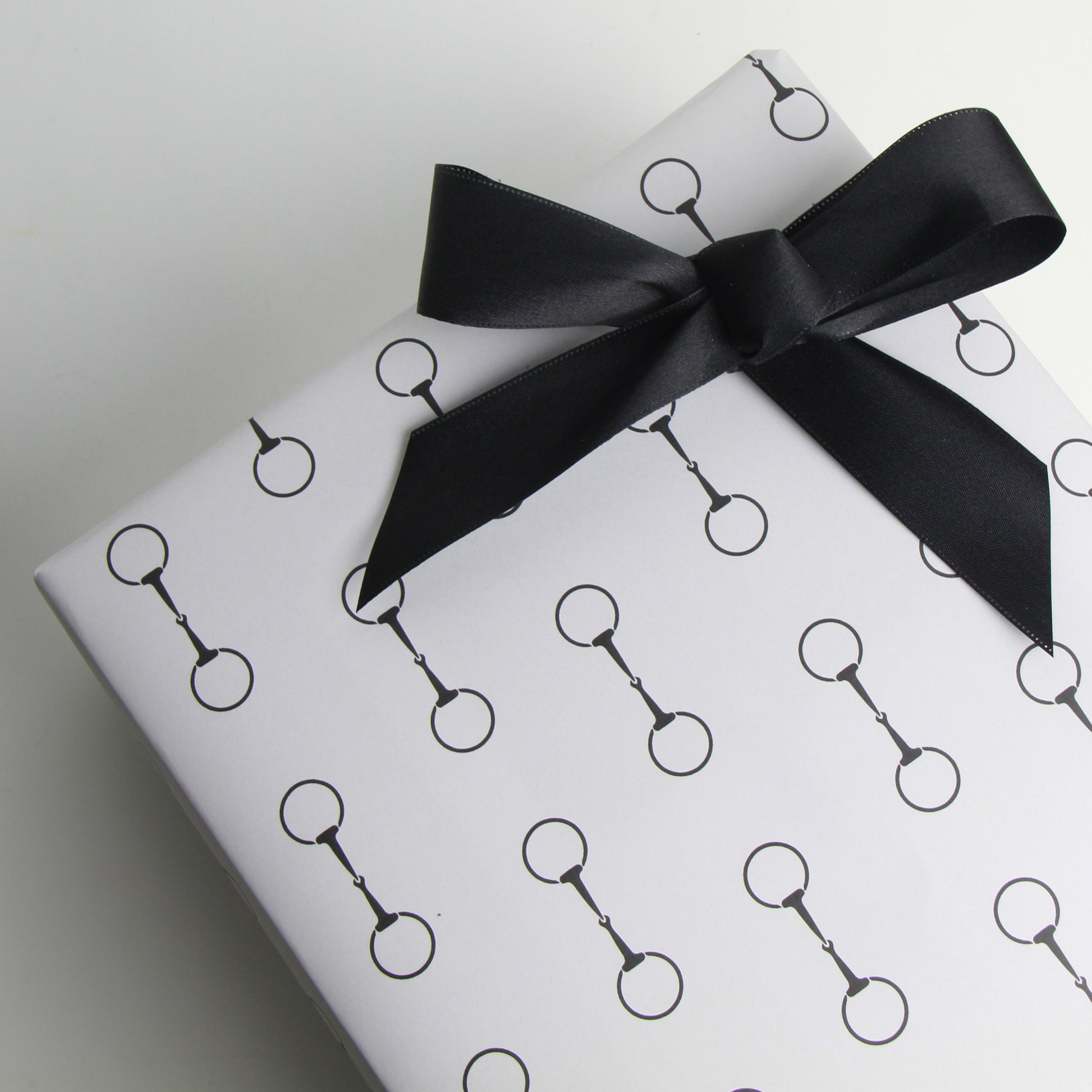 Hearth and Hand Black White Herringbone Gift Wrap