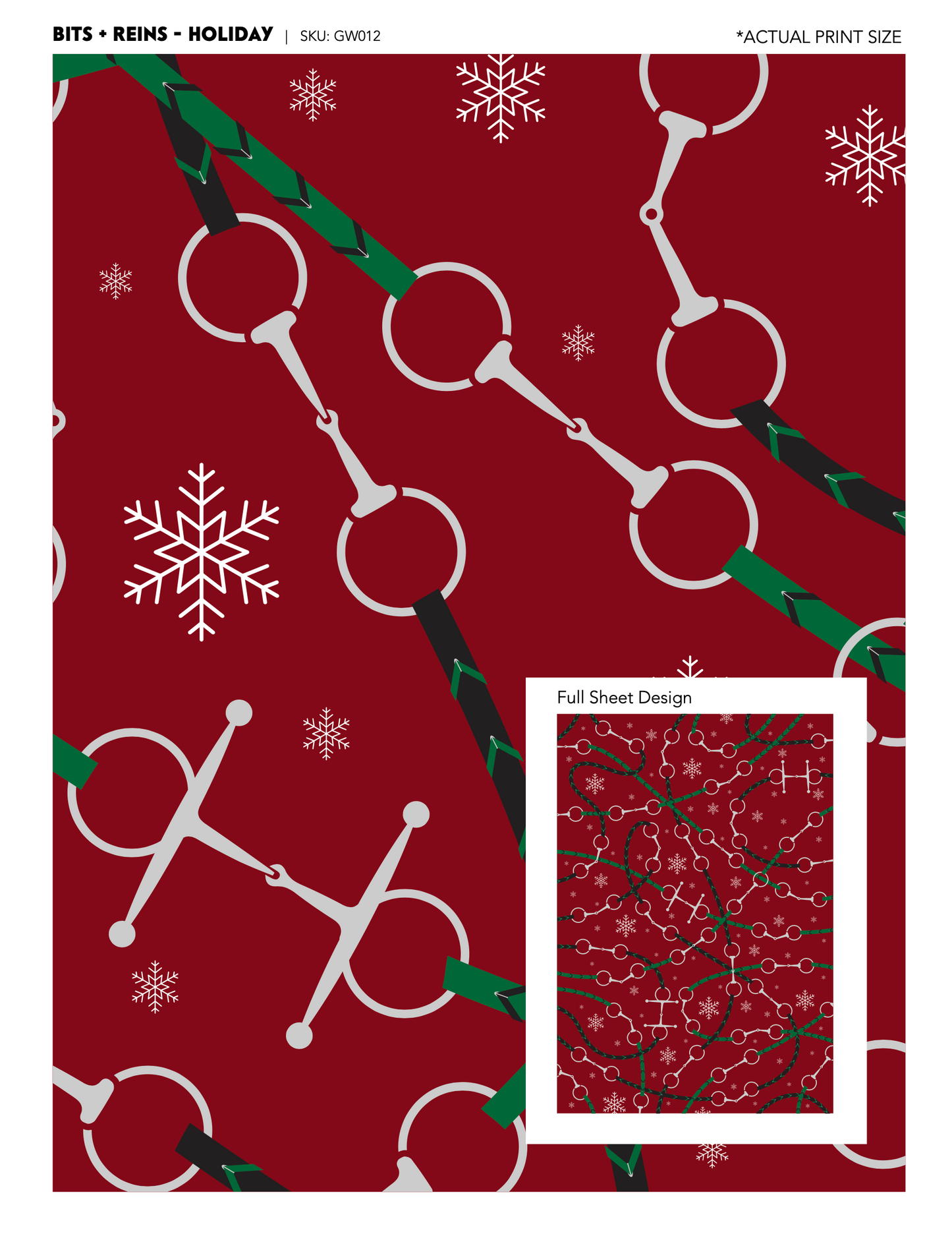 Bits + Reins Holiday Gift Wrap