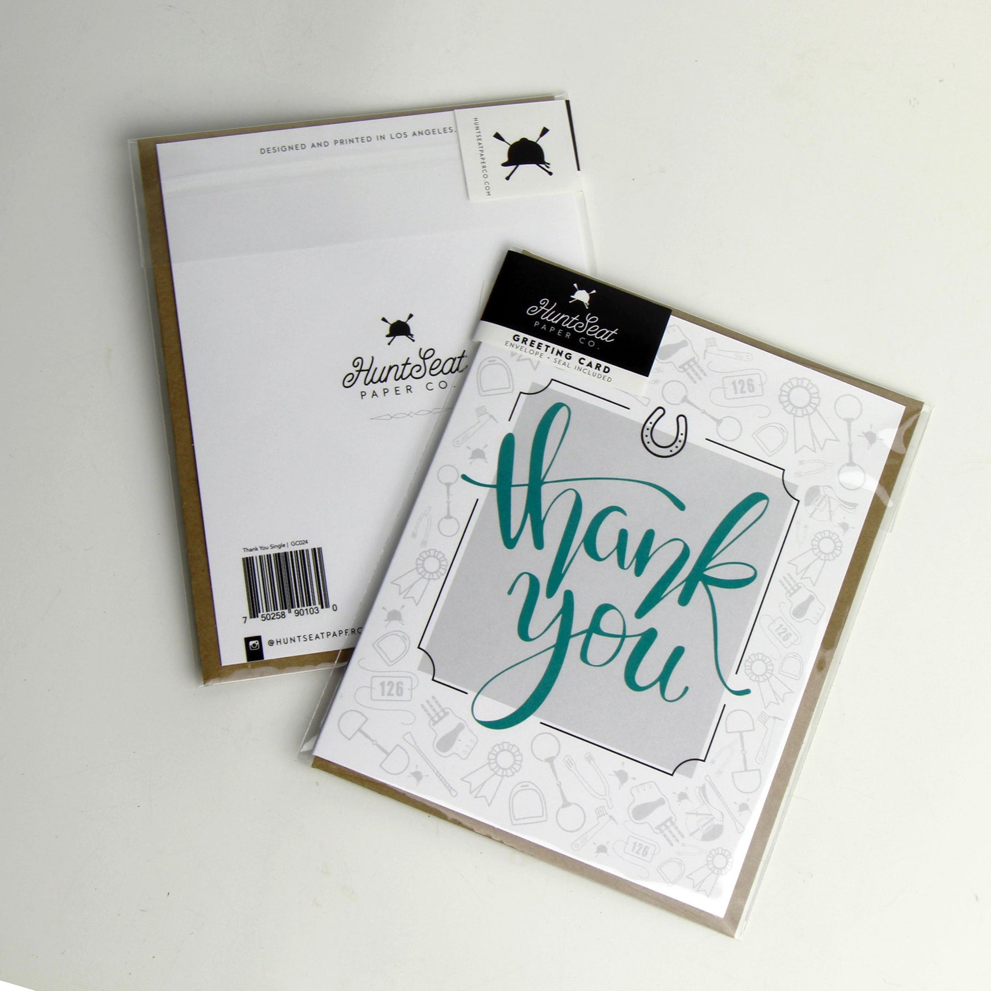 Thank You Greeting Card - Hunt Seat Paper Co.